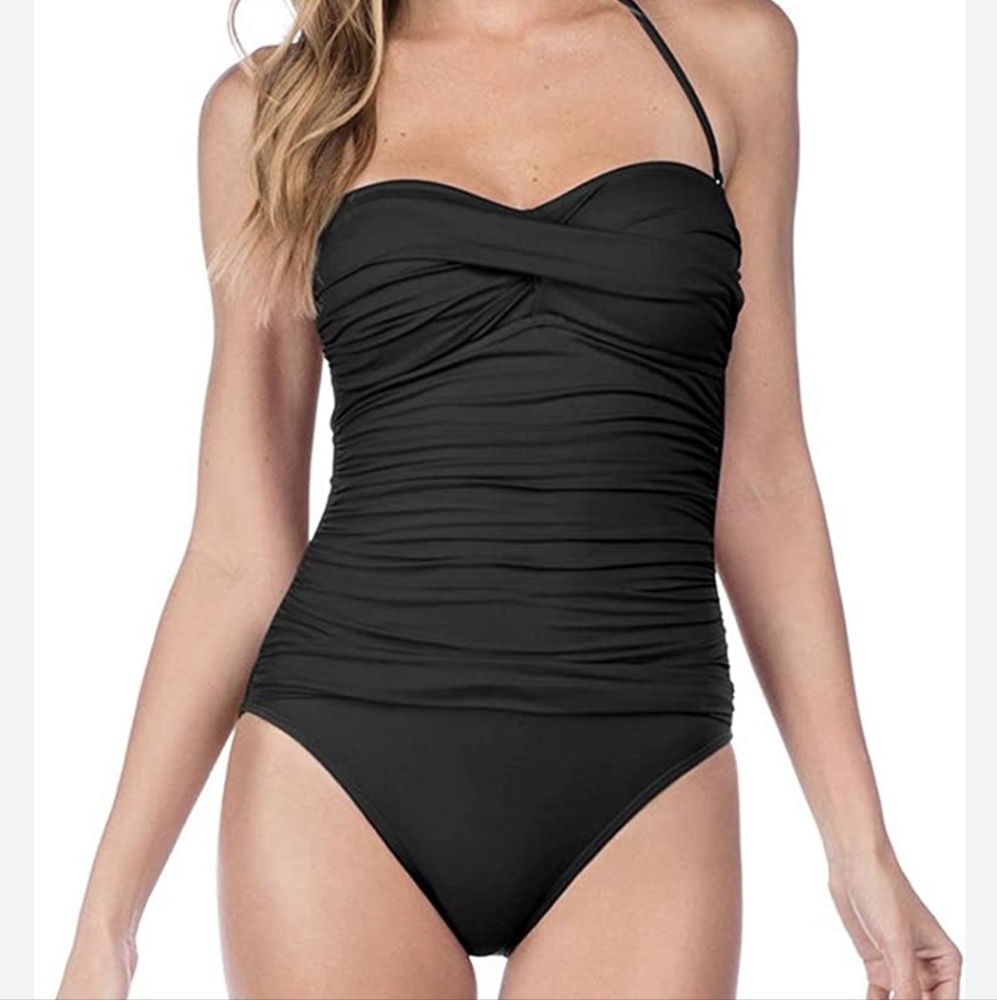 🖤 Sweetheart ruched swim suit - Picture 2 of 8